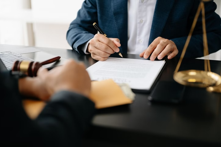 Legal papers signing